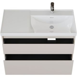 Тумба под раковину Aquanet Nova Lite 2.0 346326 R 100 см бежевый